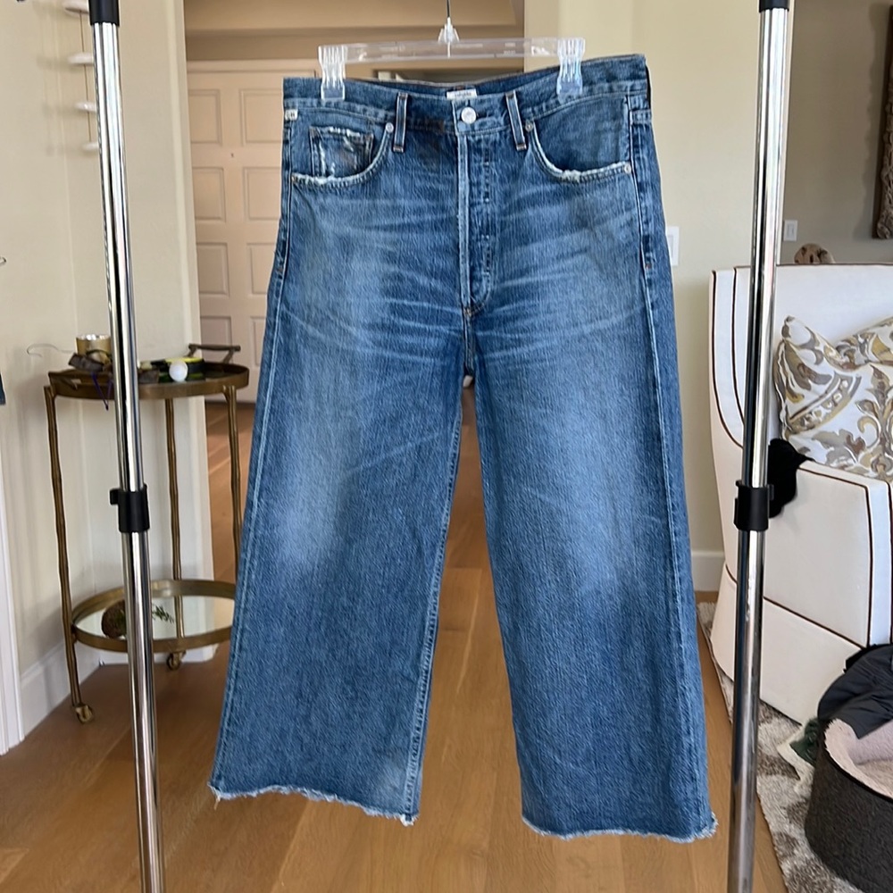 Citizens of Humanity Emma High Rise Wide Leg Crop